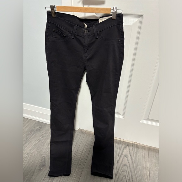 Rag & Bone The Legging Skinny Stretch Jeans in Dark Eggplant - Picture 2 of 7